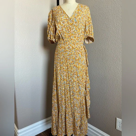 chinese dress ladies Kanya Floral Cotton Maxi Style Dress